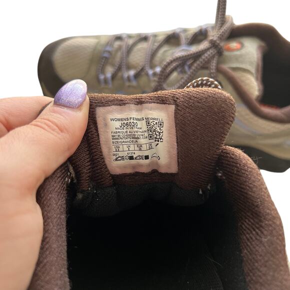 New Merrell Women's Moab 2 WP Mid Hiking Shoes Dusty Olive Size 8.5 - Picture 2 of 7